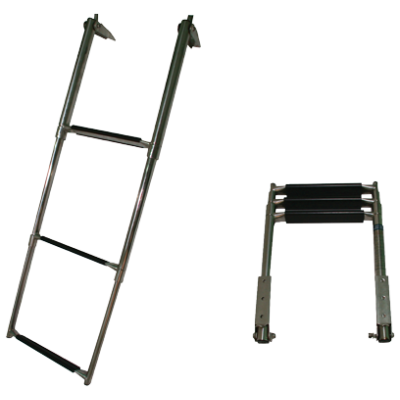RVS telescopische zwemtrap, 4-treden met kunststof bekleed, max. buis &Oslash;38mm - 078801 72dpi - 9078801