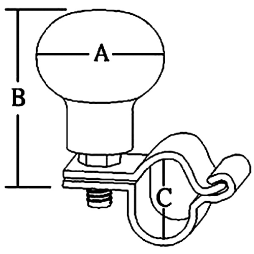 Stuurknop RVS, &Oslash;38mm, B=50mm, C=25mm - 078825 1 72dpi - 9078825
