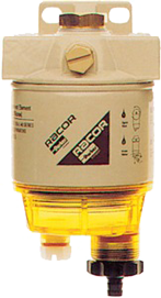 Racor Spin-On filter met waterafscheider en doorzichtig reservoir, model 230R30 New 200 Series - 079002 72dpi - 9079002