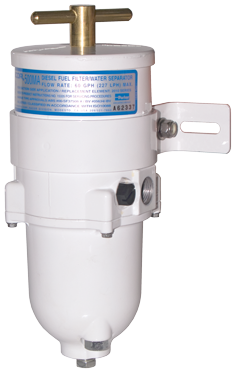Racor Marine 'Turbine' dieselfilter met waterafscheider, model 500MAM30, capaciteit 227l/u - 079020 72dpi - 9079020
