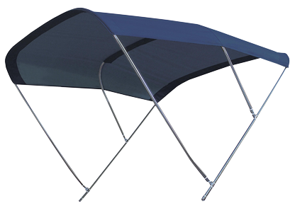 Zonnetent model 'Biminox', blauw, 215x215x140cm, RVS-Beugels - 080170 - 9080173