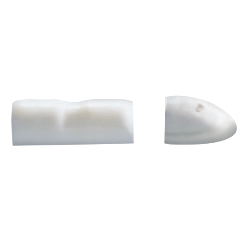 Plastic-eindstuk voor stootlijst 'Radial 52 & 65', lichtgrijs - 080307 72dpi - 9080307