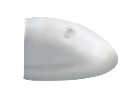 Plastic-eindstuk voor stootlijst 'Radial 40', wit - 080316 - 9080316