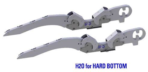 Hurley H2O Davit System 8" White Mount Hard Bottom w/foot plate to perm. mount to swim platf - 084623 72dpi - 9084623
