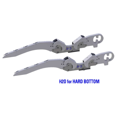 Hurley H2O Davit System 10" Mount Hard Bottom White w/foot plate to perm. mount to swim platform - 084625 72dpi - 9084625