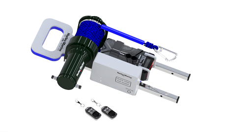 Hurley H3O+ Davit with electric winch, white - 084638 72dpi - 9084638