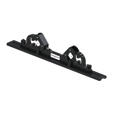 Hurley Chocks Black (pair) compl.w/ Aluminium Rail System to install onto swim platform - 084902 72dpi - 9084902