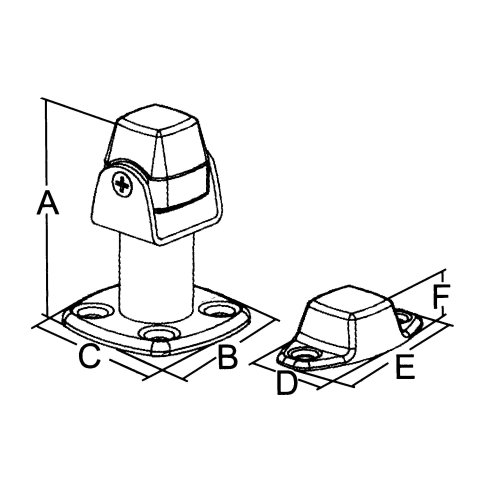 RVS Magnetische deurhouder, instel- en draaibaar, houdkracht 3,5kg - 098130 2 72dpi - 9098130