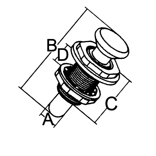 RVS Drukknopsluiting voor omhoog scharnierende deksels, A=9,5, B=56,5mm, C=28mm, D=13mm - 098135 1 300dpi - 9098135