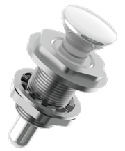 RVS Drukknopsluiting voor omhoog scharnierende deksels, A=9,5, B=56,5mm, C=28mm, D=13mm - 098135 72dpi - 9098135