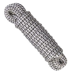premium PES HT 16 fenderlijnen ⌀8mm, 2,5m, wit/zwart (VPE 2) - 10000705 - 10000705
