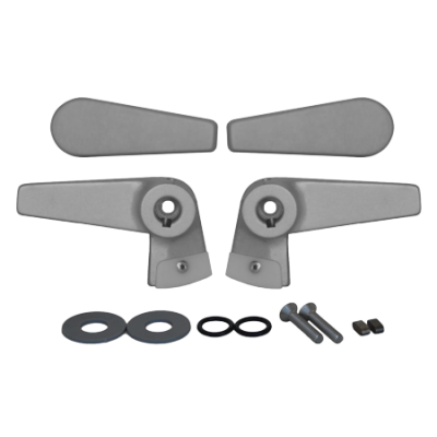 Go&iuml;ot Cristal Aluminium interieur-/exterieurhandels (set van 2 stuks) - 105020 - 73105020