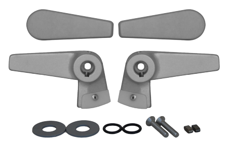 Go&iuml;ot Cristal Aluminium interieur-/exterieurhandels (set van 2 stuks) - 105020 - 73105020