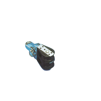 Kunststof tweeschijfsblok, 6mm, kogellagers 22mm, werkbelasting 100kg, breekkracht 700kg - 105500 72dpi - 105500