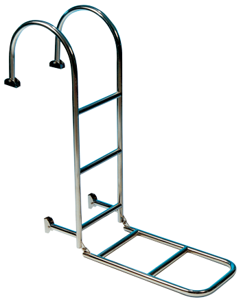 RVS Zwemtrap, 6-treden, voor dekmontage, afm. uitgeklapt 300x1620mm, buis &Oslash;25mm - 110048 72dpi - 110048