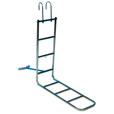 RVS Boegzwemtrap, 4-treden, met opklapbare boegsteun & haken voor preekstoel, buis &Oslash;25mm - 110051 72dpi - 110051