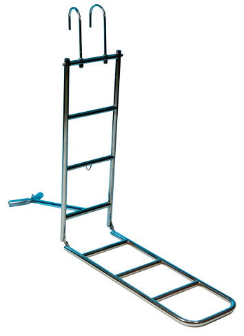 RVS Boegzwemtrap, 3-treden, met opklapbare boegsteun & haken voor preekstoel, buis &Oslash;25mm - 110052 72dpi - 110052