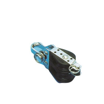 Kunststof tweeschijfsblok (met hondsvot), 8mm, kogellagers 28mm, werkbelasting 150kg, breekkracht 750kg - 116600 72dpi - 116600