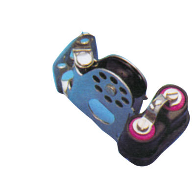 Kunststof wandblok enkelschijfs draaibaar (met schootklem), 8mm, kogellagers 28mm, werkbelasting 150kg, breekkracht 750kg - 117000 72dpi - 117000