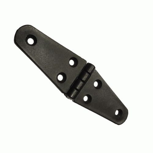 Nylon scharnier, 145x40mm, zwart - 124845 lr - 124845