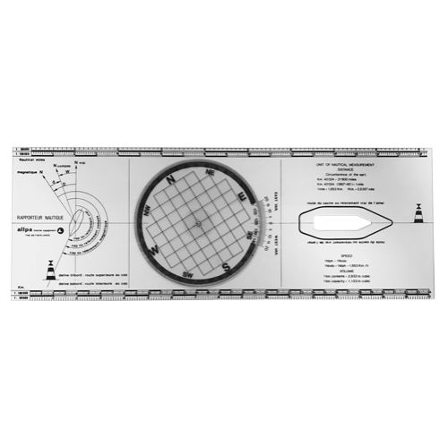 Plexiglas 'Bretonse Plotter', koerslineaal - 139040 - 139040