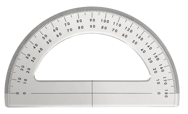 Plexiglas Goniometer 180&deg;, L= 150mm - 139045 - 139045