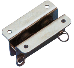 RVS doorvoerblok dubbelschijfs, 8mm, schijf &Oslash;25mm, breekkracht 560kg - 151800 1 - 151800