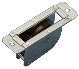 RVS doorvoerblok enkelschijfs, rond, 8mm, schijf &Oslash;38mm, breekkracht 700kg - 152400 1 - 152500