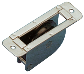 RVS doorvoerblok enkelschijfs, rond, 8mm, schijf &Oslash;38mm, breekkracht 700kg - 152400 1 - 152500