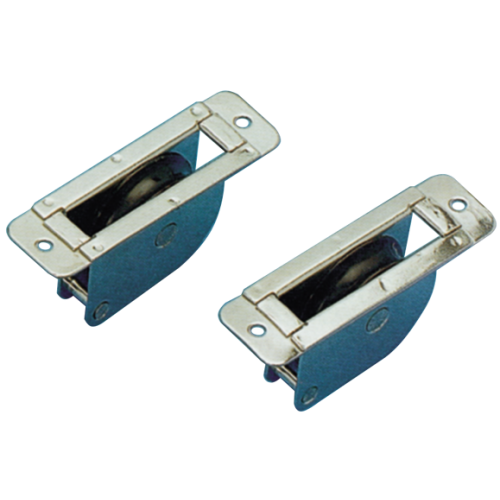 RVS doorvoerblok enkelschijfs, vlak, 8mm, schijf &Oslash;38mm, breekkracht 700kg - 152400 72dpi - 152400