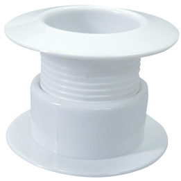 Kunststof huiddoorvoer, opschroefbaar, &Oslash;1-1/4" draad, L=28-44mm, flensmaat 57mm, binnenmaat 30mm - 1610258 72dpi - 1610258