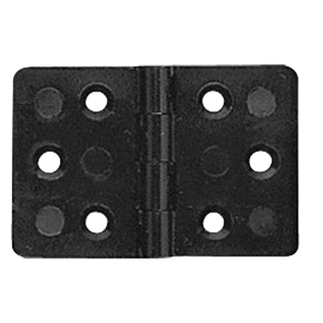 Polyamide kunststof scharnier, Rechthoekig zwart, 60x40mm, 255&deg; - 1616673 72dpi - 1616673