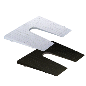 Spiegelplaat taps, 450x360mm, zwart - 16195139 - 16195139