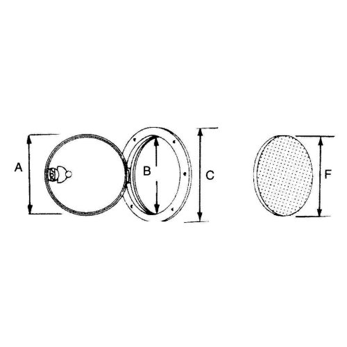 Kunststof Inspectieluik, A=250mm, B=235mm, C=315mm, F=265mm, wit - 1643565 01 72dpi - 1643565