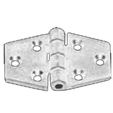 Polyamide kunststof scharnier, Zeshoekig wit, 63x40mm, 270&deg; - 1643646 72dpi 1 - 1643646