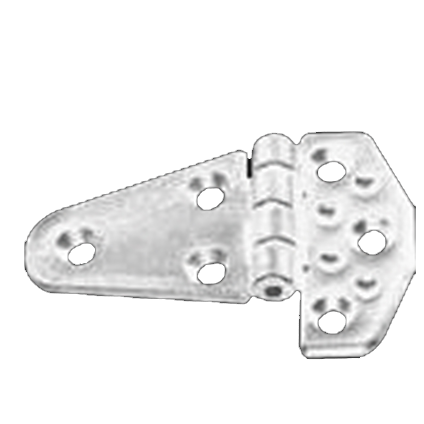 Polyamide kunststof scharnier, Met verzet wit, 100x60mm, 270&deg; - 1643661 72dpi - 1643661