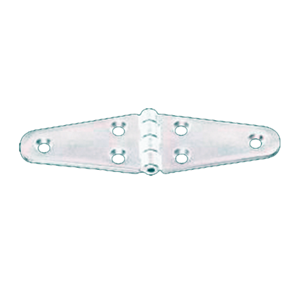 Polyamide kunststof scharnier, Dubbel ovaal wit, 135x40mm, 270&deg; - 1643673 72dpi - 1643673