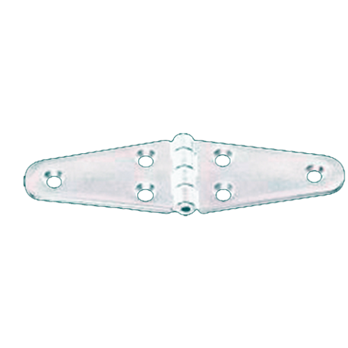 Polyamide kunststof scharnier, Dubbel ovaal wit, 135x40mm, 270&deg; - 1643673 72dpi - 1643673
