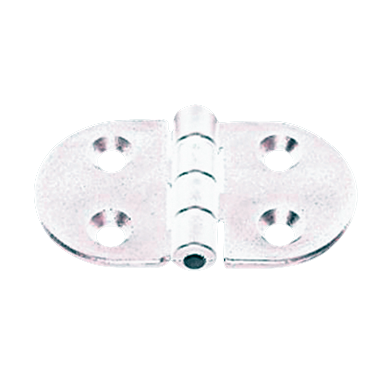 Polyamide kunststof scharnier, Rond wit, 70x40mm, 270&deg; - 1643679 72dpi - 1643679