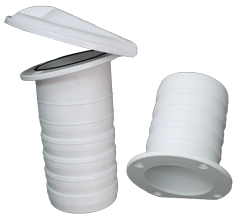 Nylon huiddoorvoer met klep, 2-delig, &Oslash;inbouw (tule) 79mm, klep &Oslash;130mm - 1647088 72dpi - 1647088