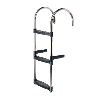 Zwemtrap RVS 3-treden; Kuststof antislip treden - 1650053 72dp - 1650053