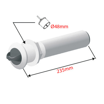 Veiligheidsladder, inbouw, L=235mm, &Oslash;48mm - 1651558 04 72dpi - 1651558