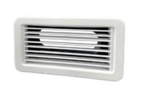Luchtuitstroomrooster (plastic), 254x102mm, incl. slangaansluiting - 175977 72dpi - 175977