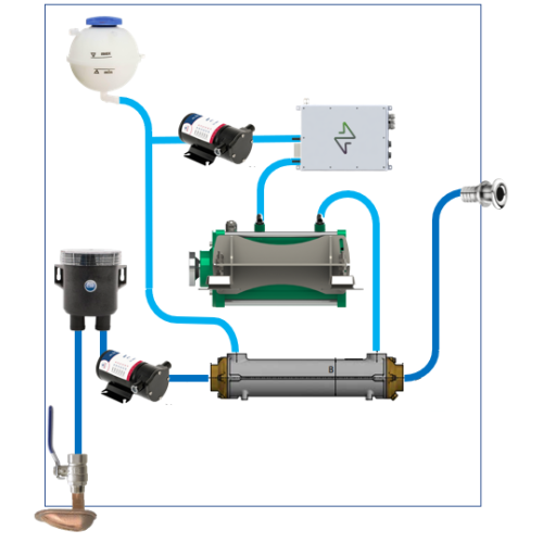 Closed cooling system (Heat Exchanger) - 18220301006 1 - 18220301006