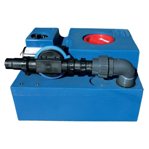 Polyethyleen vuilwatertankset met voorgemonteerde membraampomp 12V, 53l, 550x400x300mm - 184747 72dpi - 184747