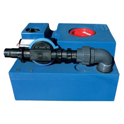 Polyethyleen vuilwatertankset met voorgemonteerde membraampomp 12V, 73l, 750x400x300mm - 184778 72dpi - 184778