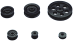 Nylon schijf &Oslash;53mm, H=15,6mm, asgat &Oslash;8,2mm - 210900 72dpi - 210900