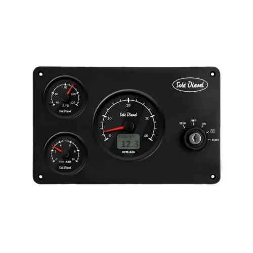Sol&eacute; Instrumentenpaneel SSG-30 Mini-33/44/55 ETS 12V zwart - 2263972311ns - 22.63972311NS