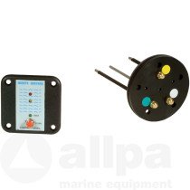 Controlepaneel vuilwatertank met tankzender, 12V/24V, 62x62mm, met LED-indicatie voor 3/4-tank - 259251 72dpi 1 - 259251