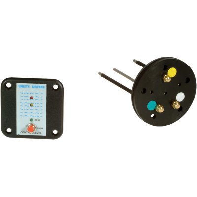 Controlepaneel vuilwatertank met tankzender, 12V/24V, 62x62mm, met LED-indicatie voor 3/4-tank - 259251 72dpi - 259251